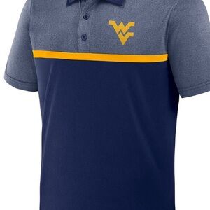Men's Blue and Yellow Polo Shirt